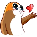 Sticker 😘 Porg