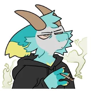 Sticker 🚬 Fisher the Dragon