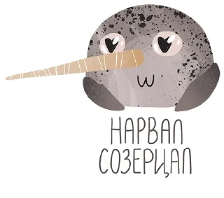 Sticker 😍 lovely narwhal