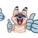 Video sticker 👍 Mummy Jackal