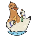 Sticker 🥕 Quack-Quack by @zeligen7