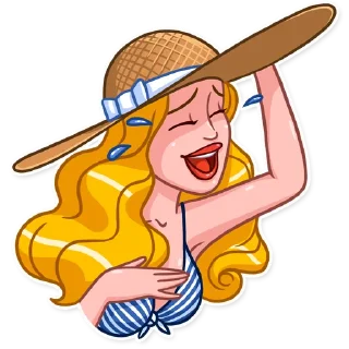 Sticker 😁 Blondie Vacation