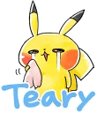 Sticker 😭 Team Rascal Pikachu