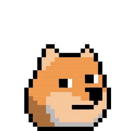 Sticker 😶 8Bit Doge Animated