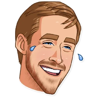 Sticker 😂 Ryan Gosling