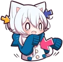 Sticker ⬅ White Kitten (3)