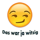 Sticker 😏 Deutsch Emoji