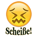 Sticker 😖 Deutsch Emoji