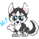 Sticker 👋 Husky