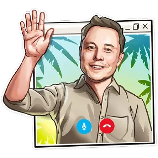 Sticker 👋 Elon Musk | @elonmusk_ru