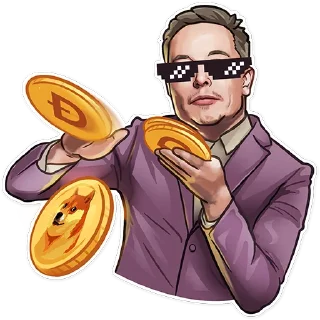 Sticker 😎 Elon Musk | @elonmusk_ru