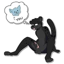Sticker 🍆 Just panther things (by @ReynGoldfur)