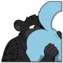 Sticker 👅 Just panther things (by @ReynGoldfur)