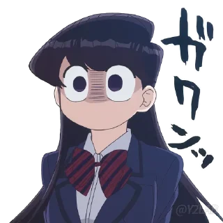 Sticker 😳 Komi-san wa, Komyushou desu @Y2LAB