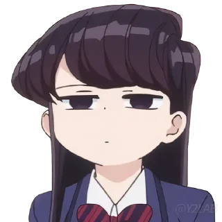 Sticker 😐 Komi-san wa, Komyushou desu @Y2LAB