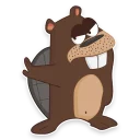 Video sticker 🤐 Beaver