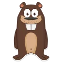 Sticker 😀 Beaver