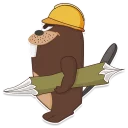 Sticker 🌲 Beaver