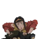 Sticker 😱 cowboy_bebop_Fays_edition