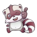 Sticker 👍 Jessie Racoon