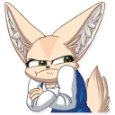 Sticker 😒 Fenneko from Aggretsuko (by @SiDniTheFox)