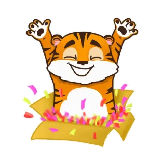 Sticker 😁 Тигренок Ти