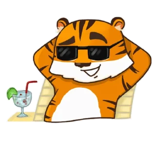 Sticker 😎 Тигренок Ти