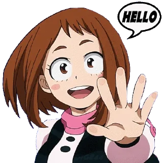 Video sticker 👋 OCHAKO URARAKA @STIKERFORALL