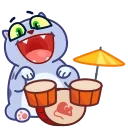 Video sticker 🥁 Puffy Cat