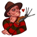 Sticker 😘 Freddy Krueger