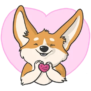 Sticker 😍 CorgiK @lorindragon