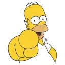 Sticker 👆 Homero By Maximus10M