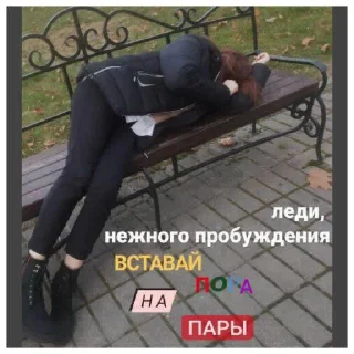 Sticker 😴 похороны менталки 10Б