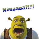 Sticker 😳 Shrek (O`zbekcha stickerlar to`plami)