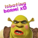 Sticker 😜 Shrek (O`zbekcha stickerlar to`plami)