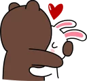 Sticker 😘 Brown & Cony :: @line_stickers