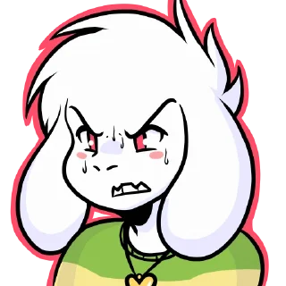 Sticker 😰 Asriel