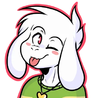 Sticker 😜 Asriel