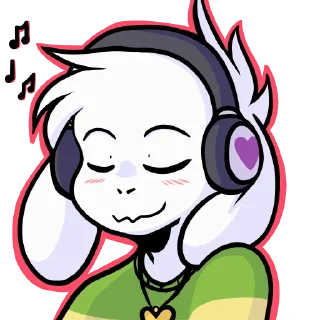 Sticker 🎵 Asriel