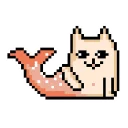 Sticker 😊 Pixel cat