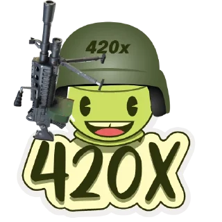 Sticker 🔫 420x