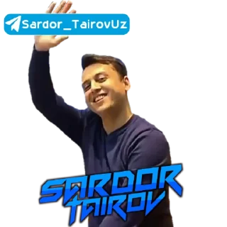 Sticker 🙋‍♂ Sardor Tairov | By: @Blatnoy_Yigit