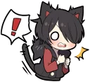 Video sticker ❗ Black Kitten (3)