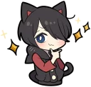 Video sticker 🤔 Black Kitten (3)