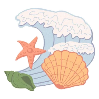 Sticker 🐚 Summer day