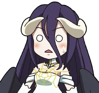 Sticker 😨 Albedo (Overlord)