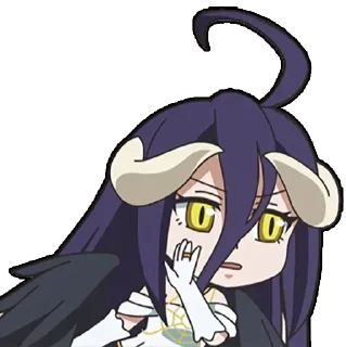 Sticker 🤫 Albedo (Overlord)