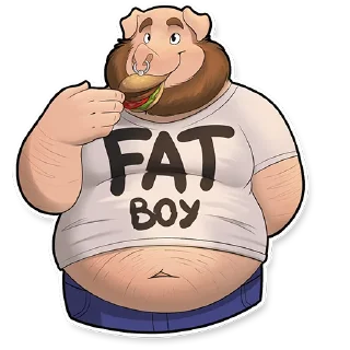 Sticker 🍔 Pig Wrex