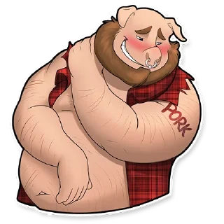 Sticker 😊 Pig Wrex