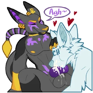 Sticker 💦 Gautreau NSFW - by @SukariDragon